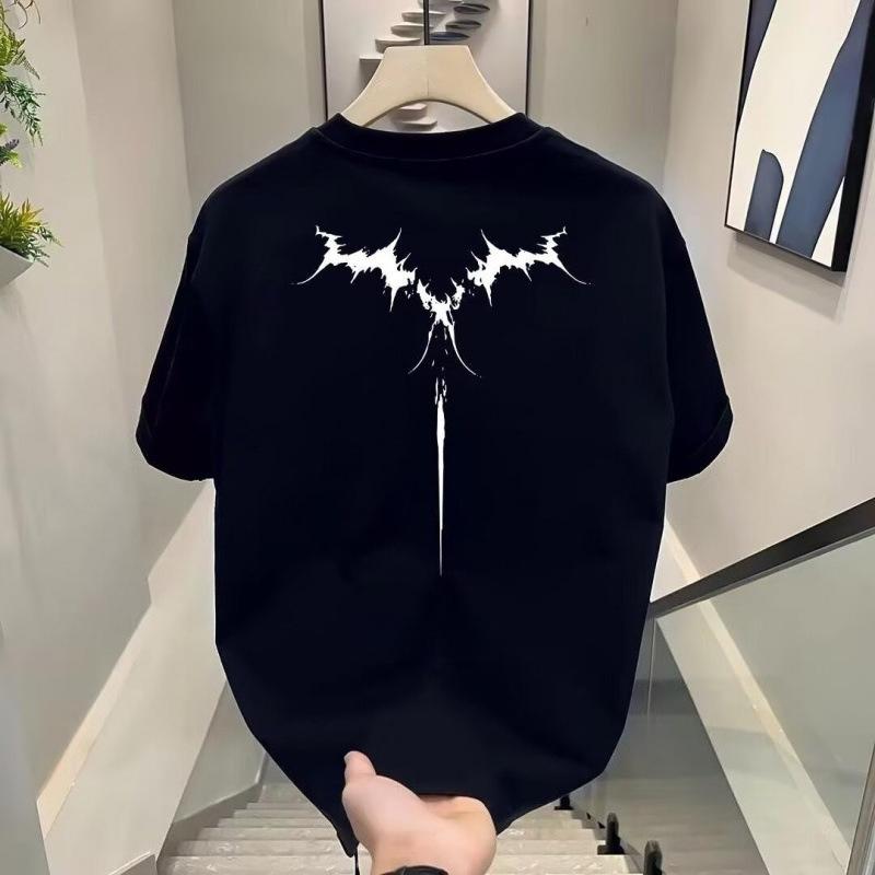 Summer Americanstyle Trendy Casual Mens Tshirt New Style Loose Fit Pure Cotton High Street Fashion Short Sleeve S
Summer Americanstyle Trendy Casual Mens Tshirt New Style Loose Fit Pure Cotton High Street Fashion Short Sleeve S