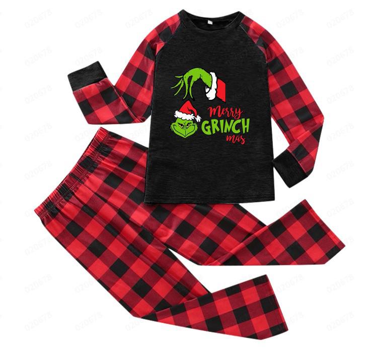 European & American Christmas Plaid Pajama Set: Long-Sleeve, Long Pants, Parent-Child Homewear. Kids 7T-130cm
European & American Christmas Plaid Pajama Set: Long-Sleeve, Long Pants, Parent-Child Homewear. Kids 7T-130cm