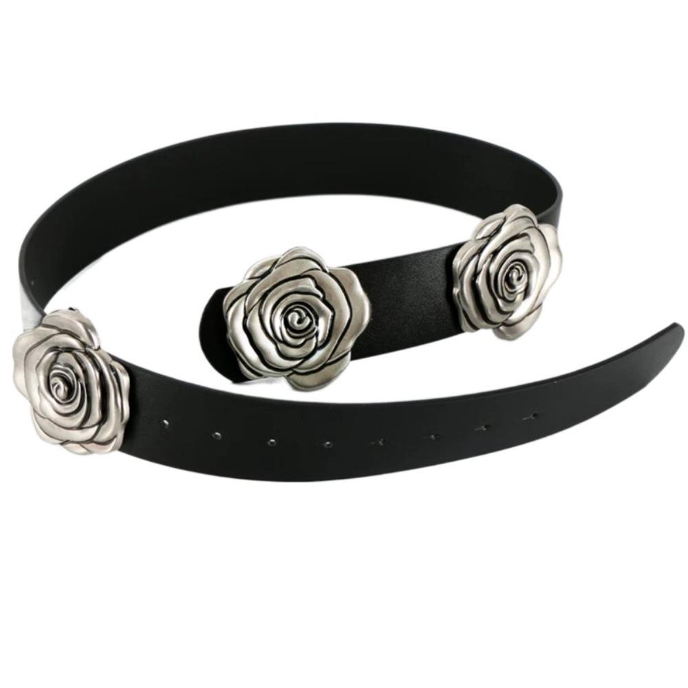 Jeans Decor PU Leather Belt Y2K Wide Waistband Retro Rose Flower Waist Belt Party чорний
Jeans Decor PU Leather Belt Y2K Wide Waistband Retro Rose Flower Waist Belt Party чорний