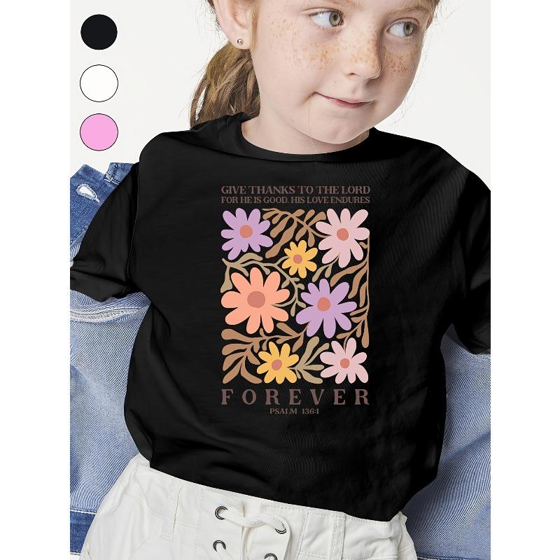 European Size Girl Floral Pattern T-shirt Short Sleeves Round Neck Shirt 98cm чёрный
European Size Girl Floral Pattern T-shirt Short Sleeves Round Neck Shirt 98cm чёрный