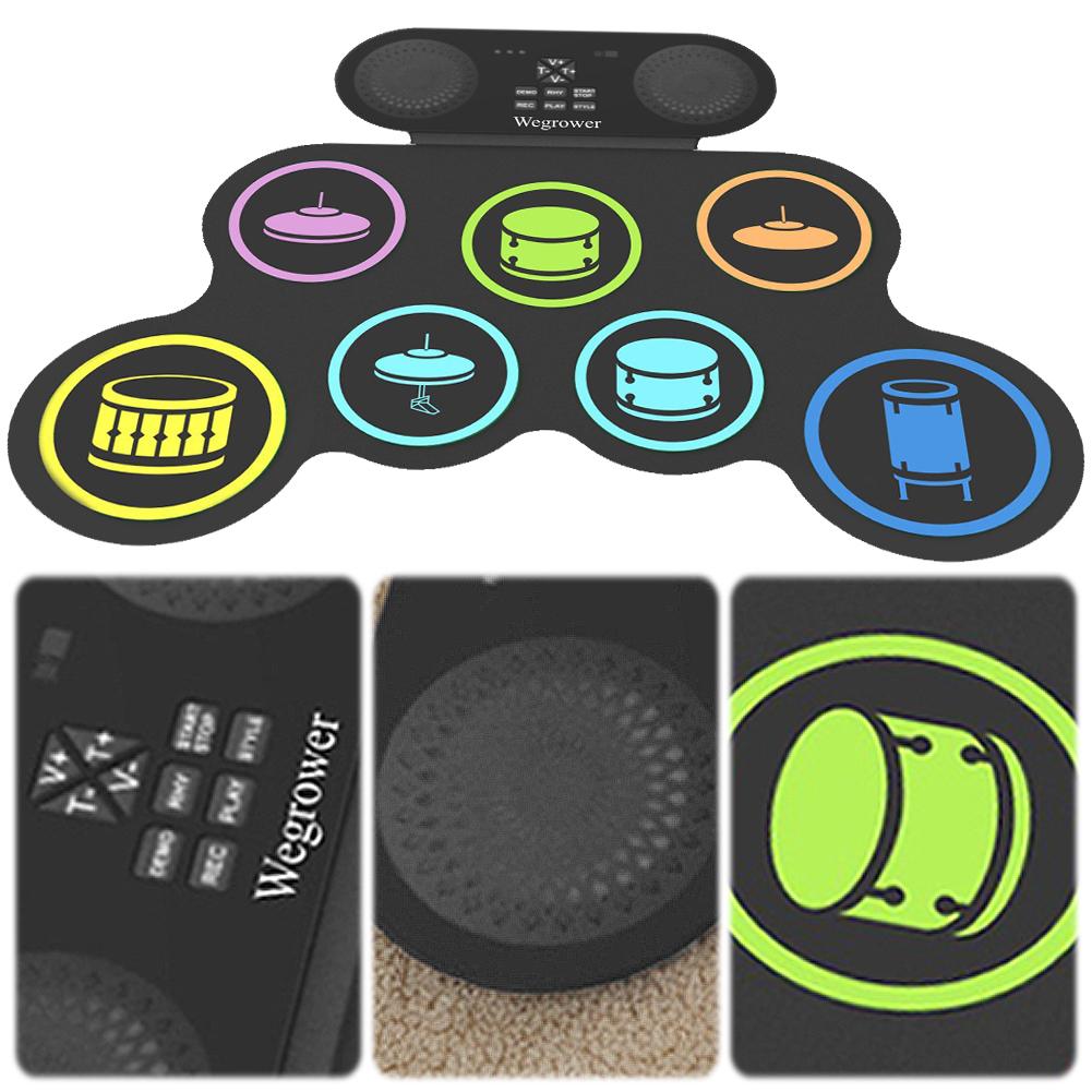 Электронная барабанная установка BT Roll-Up Drum Practice Pad для детей, рождественский подарок на день рождения
Электронная барабанная установка BT Roll-Up Drum Practice Pad для детей, рождественский подарок на день рождения