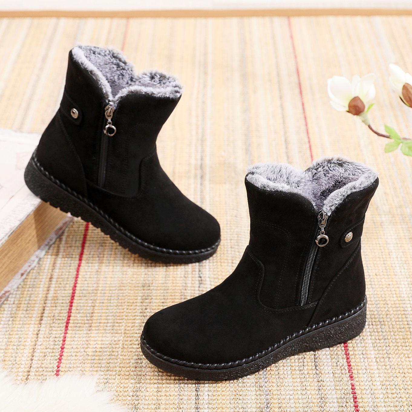 New Fashionable Casual Fleece Warm Flat Bottom Women s Snow Boots
New Fashionable Casual Fleece Warm Flat Bottom Women s Snow Boots
