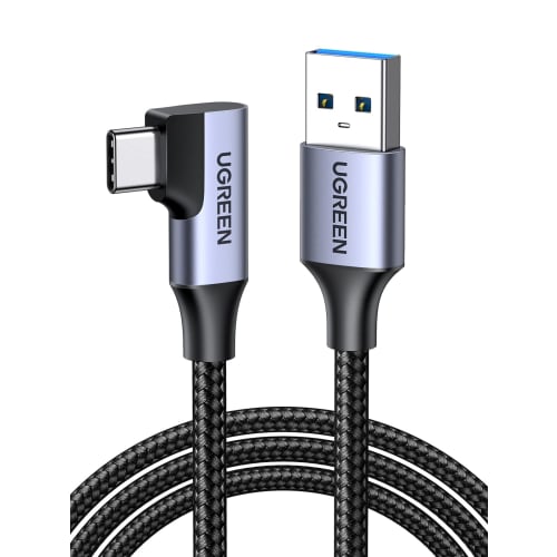 Кабель USB UGREEN USB Type C, кабель USB 3.0 для быстрой зарядки, L-образный кабель USB C, передача данных 5 Гбит/с, нейлоновый оплетенный кабель USB C, совместимый с Galaxy S22/S21/S20,
Кабель USB UGREEN USB Type C, кабель USB 3.0 для быстрой зарядки, L-образный кабель USB C, передача данных 5 Гбит/с, нейлоновый оплетенный кабель USB C, совместимый с Galaxy S22/S21/S20,