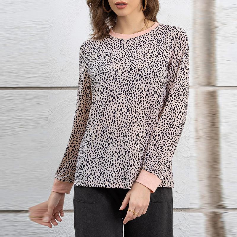 Women s Long Sleeve Leopard Print Top Casual Loose Crew Neck T-Shirt Pullover Blouse Polka Dots Tops Crewneck Lightweight Loose Sweatshirts S
Women s Long Sleeve Leopard Print Top Casual Loose Crew Neck T-Shirt Pullover Blouse Polka Dots Tops Crewneck Lightweight Loose Sweatshirts S