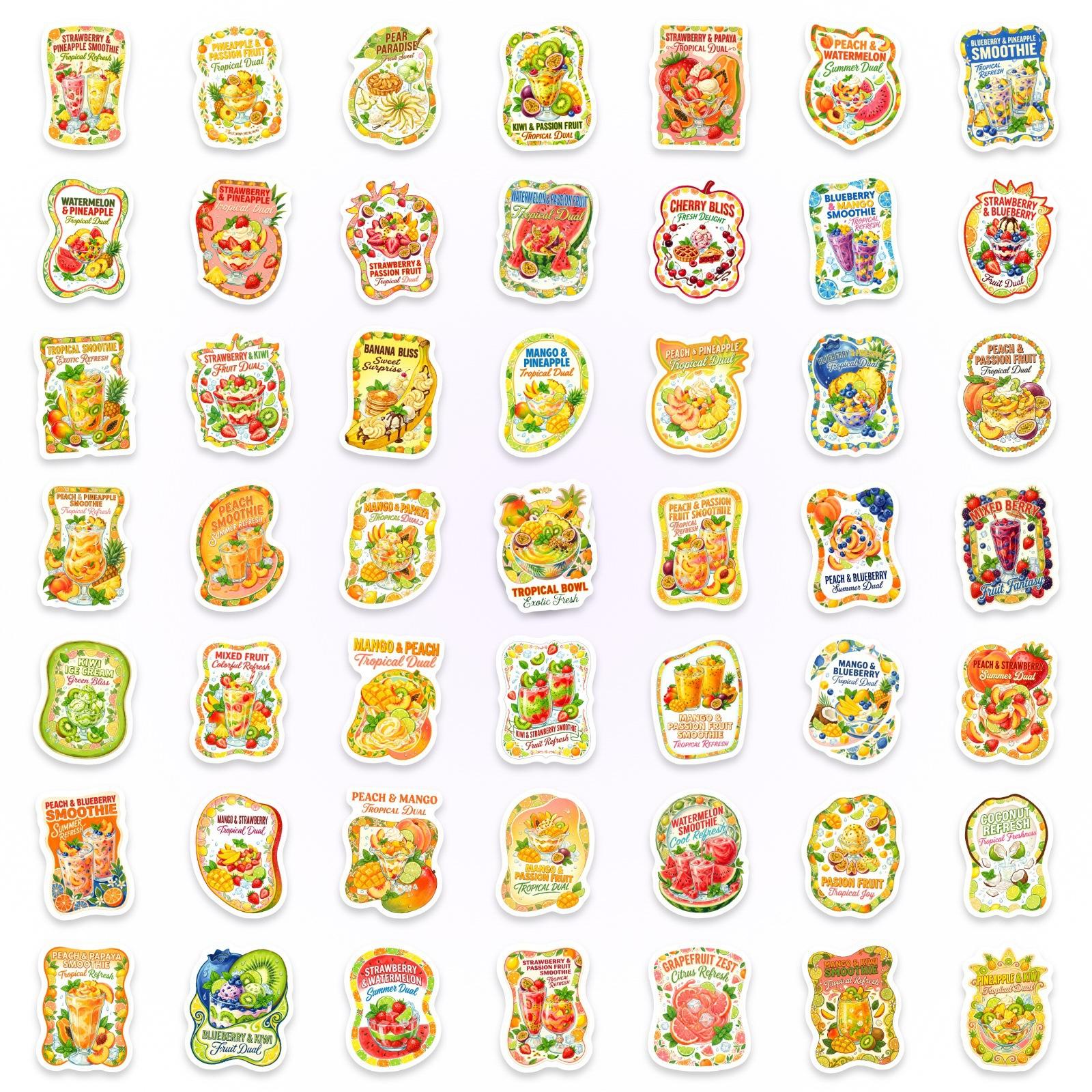 50 Summer Fruit Drink Stickers, Hand-Painted Juice Soda Labels, Hand Account Water Cup Decoration Waterproof Stickers
50 Summer Fruit Drink Stickers, Hand-Painted Juice Soda Labels, Hand Account Water Cup Decoration Waterproof Stickers