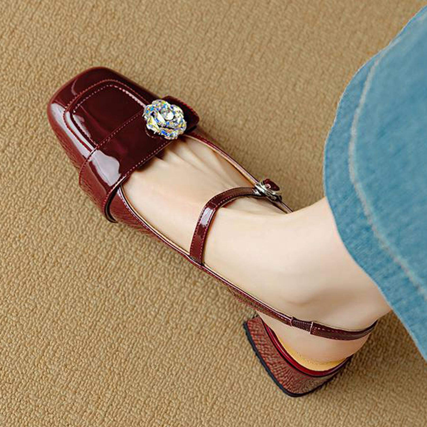 Krazing Pot Sheepskin Summer Size 40 Med Heels Rhinestone Flowers Square Toe Elegant Sweety Shallow Pumps 35 абрикосовий
Krazing Pot Sheepskin Summer Size 40 Med Heels Rhinestone Flowers Square Toe Elegant Sweety Shallow Pumps 35 абрикосовий