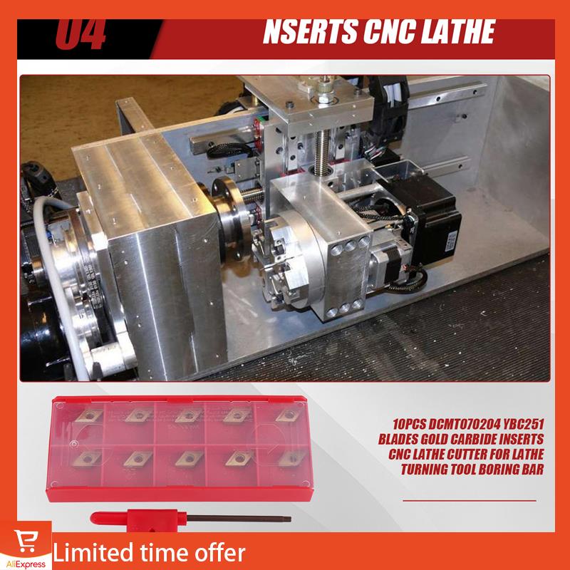 Fresh 10Pcs DCMT070204 YBC251 Blades Gold Carbide Inserts CNC Lathe Cutter For Lathe Turning Tool Boring Bar золотий
Fresh 10Pcs DCMT070204 YBC251 Blades Gold Carbide Inserts CNC Lathe Cutter For Lathe Turning Tool Boring Bar золотий