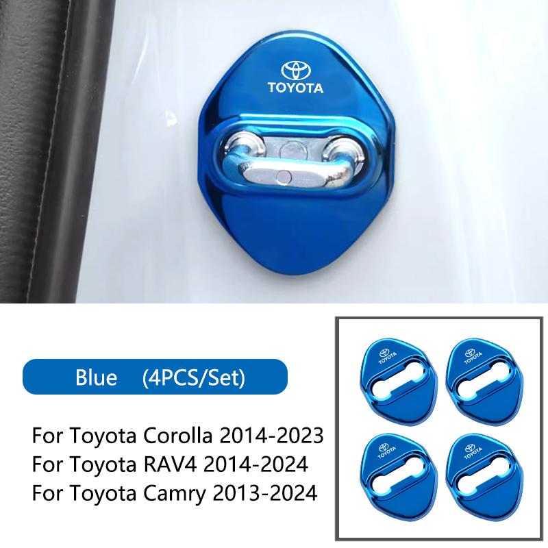 4PCS Car Door Lock Cover Stickers For Toyota Corolla RAV4 Camry 2014-2023 Metal Car Door Lock Protective Sticker Key Accessories
4PCS Car Door Lock Cover Stickers For Toyota Corolla RAV4 Camry 2014-2023 Metal Car Door Lock Protective Sticker Key Accessories