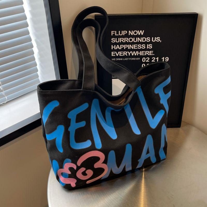 Japanese alphabet canvas bag female largecapacity art student class tote bag versatile commuter shoulder tote bag
Japanese alphabet canvas bag female largecapacity art student class tote bag versatile commuter shoulder tote bag