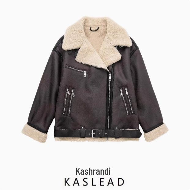Autumn 2023 European-American Fleece-Lined Belted Double-Sided Jacket Coat XS коричневый
Autumn 2023 European-American Fleece-Lined Belted Double-Sided Jacket Coat XS коричневый