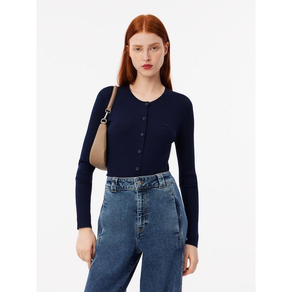 Lacoste Жіночий кардиган Slim Fit в рубчик із круглим вирізом Af2560 54n 166 q2nAf2560 54n166 040
Lacoste Жіночий кардиган Slim Fit в рубчик із круглим вирізом Af2560 54n 166 q2nAf2560 54n166 040