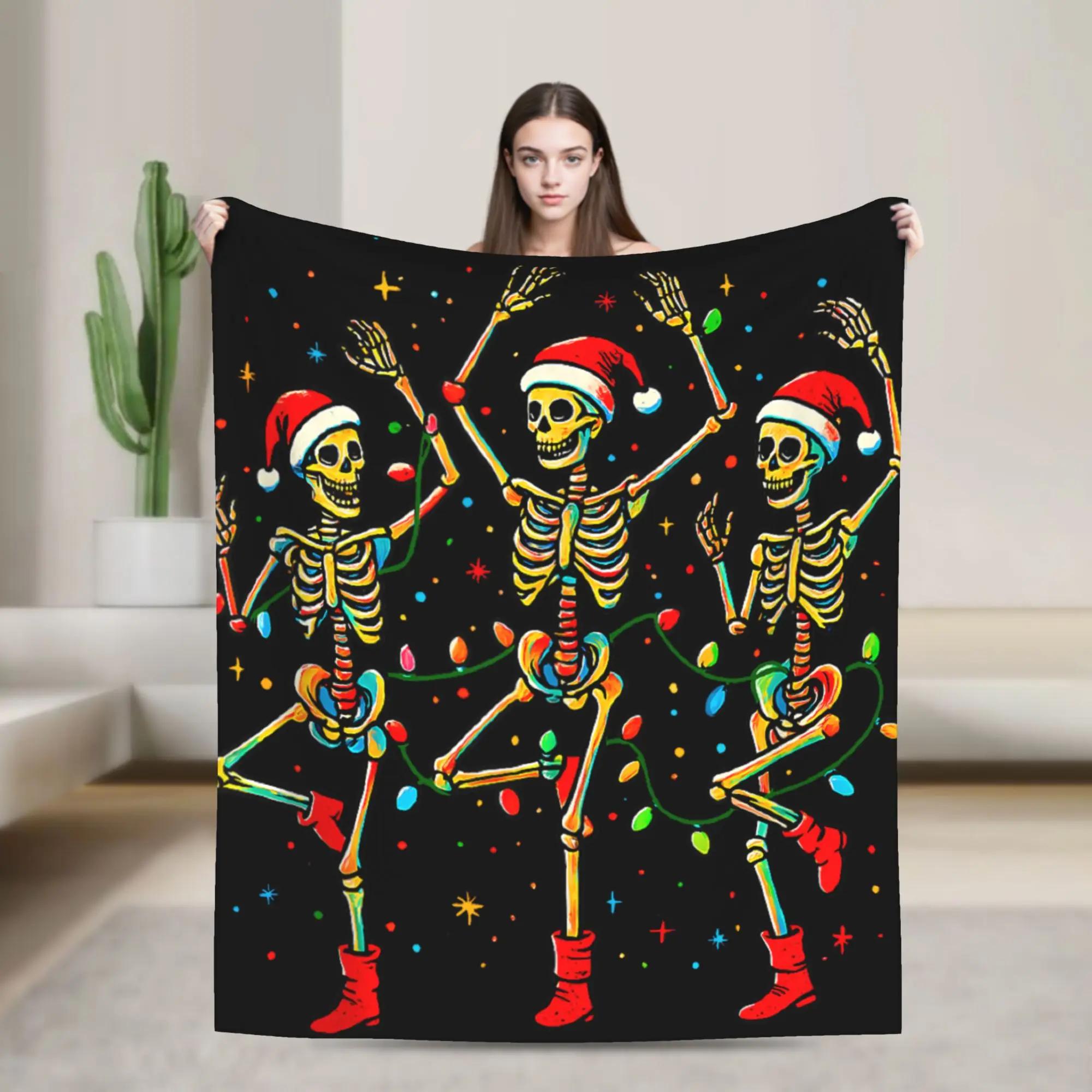 Soft Flannel Throw Blanket with Christmas Skeleton Dance Design for Students Travel Sofa Bed Chair Cover Snow and Lights Theme 40x50inch 101x127cm
Soft Flannel Throw Blanket with Christmas Skeleton Dance Design for Students Travel Sofa Bed Chair Cover Snow and Lights Theme 40x50inch 101x127cm