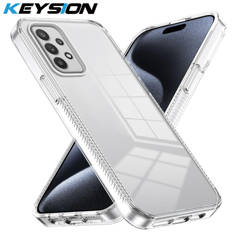 KEYSION Transparent Case for Samsung A53 5G A73 A23 A13 TPU+PC Anti-slip HD Clear Shockproof Phone Cover for Galaxy A52 S 5G A32 for Samsung A53 5G чорний
KEYSION Transparent Case for Samsung A53 5G A73 A23 A13 TPU+PC Anti-slip HD Clear Shockproof Phone Cover for Galaxy A52 S 5G A32 for Samsung A53 5G чорний