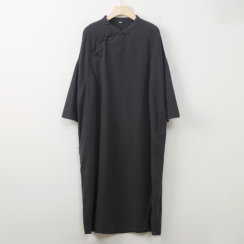 Johnature Women Chinese Style Dress Stand Long Sleeve Spring Solid Color Button A-Line Vintage Dresses One Size серый
Johnature Women Chinese Style Dress Stand Long Sleeve Spring Solid Color Button A-Line Vintage Dresses One Size серый