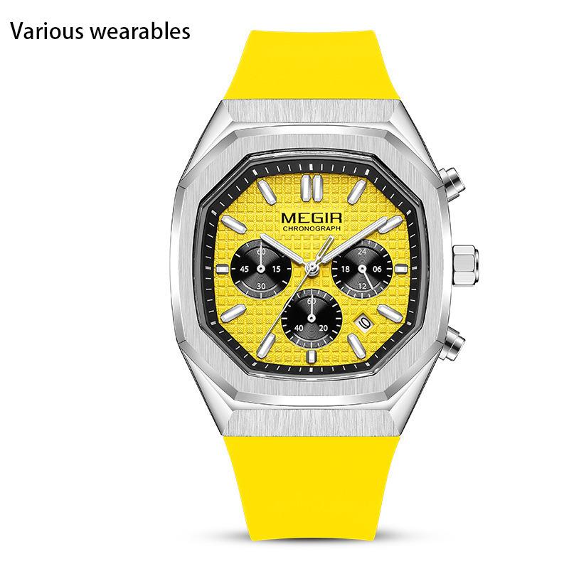 Новые мужские модные многофункциональные светящиеся водонепроницаемые часы с тремя стрелками и шестью стрелками
Новые мужские модные многофункциональные светящиеся водонепроницаемые часы с тремя стрелками и шестью стрелками