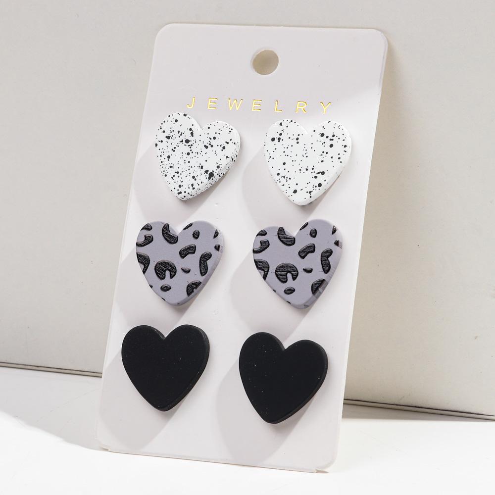 3Pairs/set Colorful Acrylic Love Heart Round Earrings for Women Girls Simple Leopard Dots Earrings Trend Jewelry
3Pairs/set Colorful Acrylic Love Heart Round Earrings for Women Girls Simple Leopard Dots Earrings Trend Jewelry