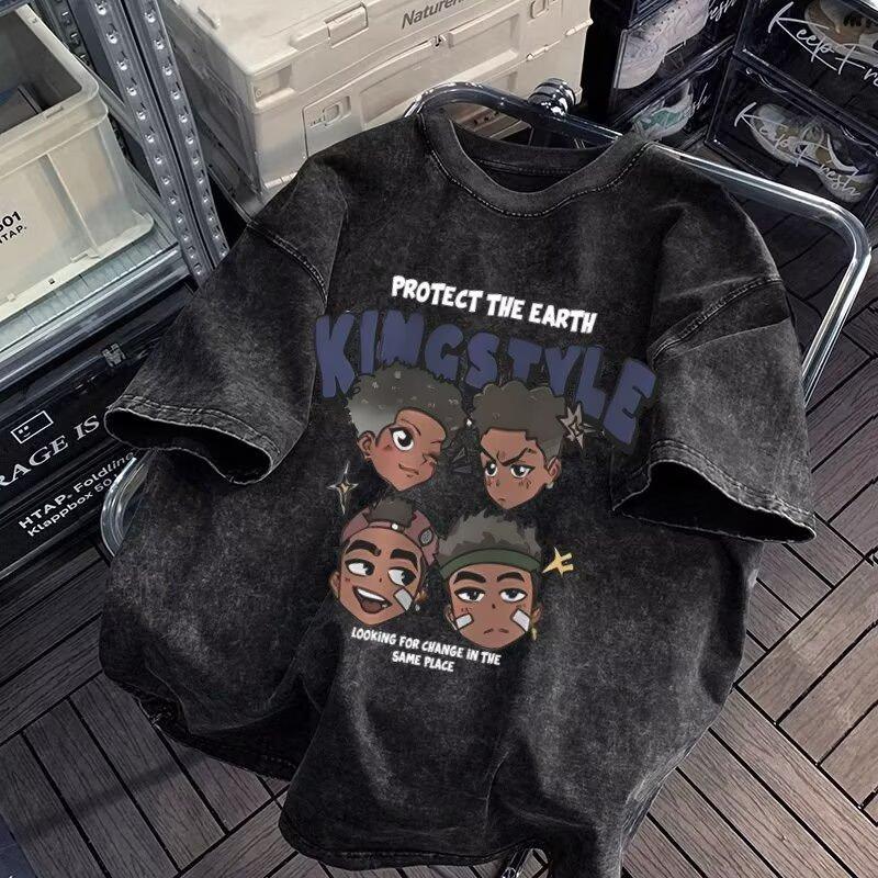 New Cool Street Style Short Sleeve T-Shirt for Men, Ins Trendy Brand, European and American Hip-Hop Style, Round Neck Base Shirt, Summer Top M сірий колір
New Cool Street Style Short Sleeve T-Shirt for Men, Ins Trendy Brand, European and American Hip-Hop Style, Round Neck Base Shirt, Summer Top M сірий колір