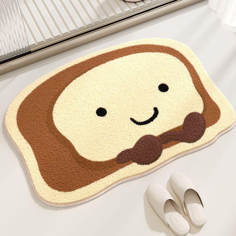 Bedroom Bedside Rug Cute Cartoon Bread Style Irregular Shape Carpet Girl Room Soft Comfortable Floor Mat Home Decoration Carpets 45x75cm
Bedroom Bedside Rug Cute Cartoon Bread Style Irregular Shape Carpet Girl Room Soft Comfortable Floor Mat Home Decoration Carpets 45x75cm