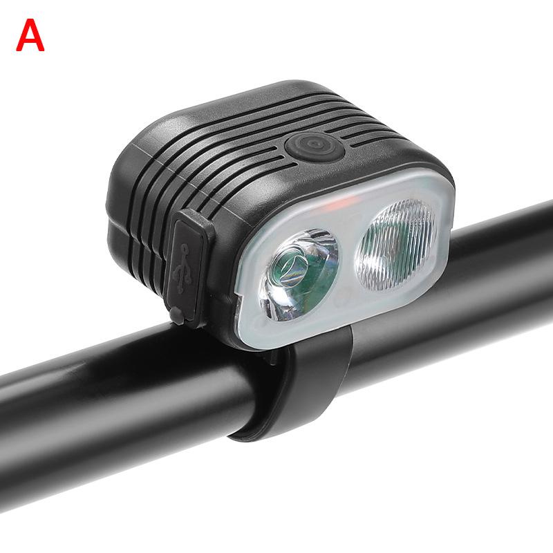 Велосипедная фара с клаксоном, аккумуляторная батарея USB, водонепроницаемая светодиодная фара, яркий велосипедный фонарь, 6 режимов