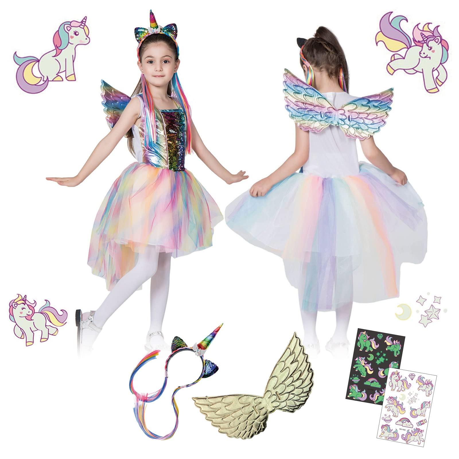 Asway STERLing: Mom-Recommended Halloween Party Unicorn Dress Costume for Kids with Accessories (Size L (130))
Asway STERLing: Mom-Recommended Halloween Party Unicorn Dress Costume for Kids with Accessories (Size L (130))