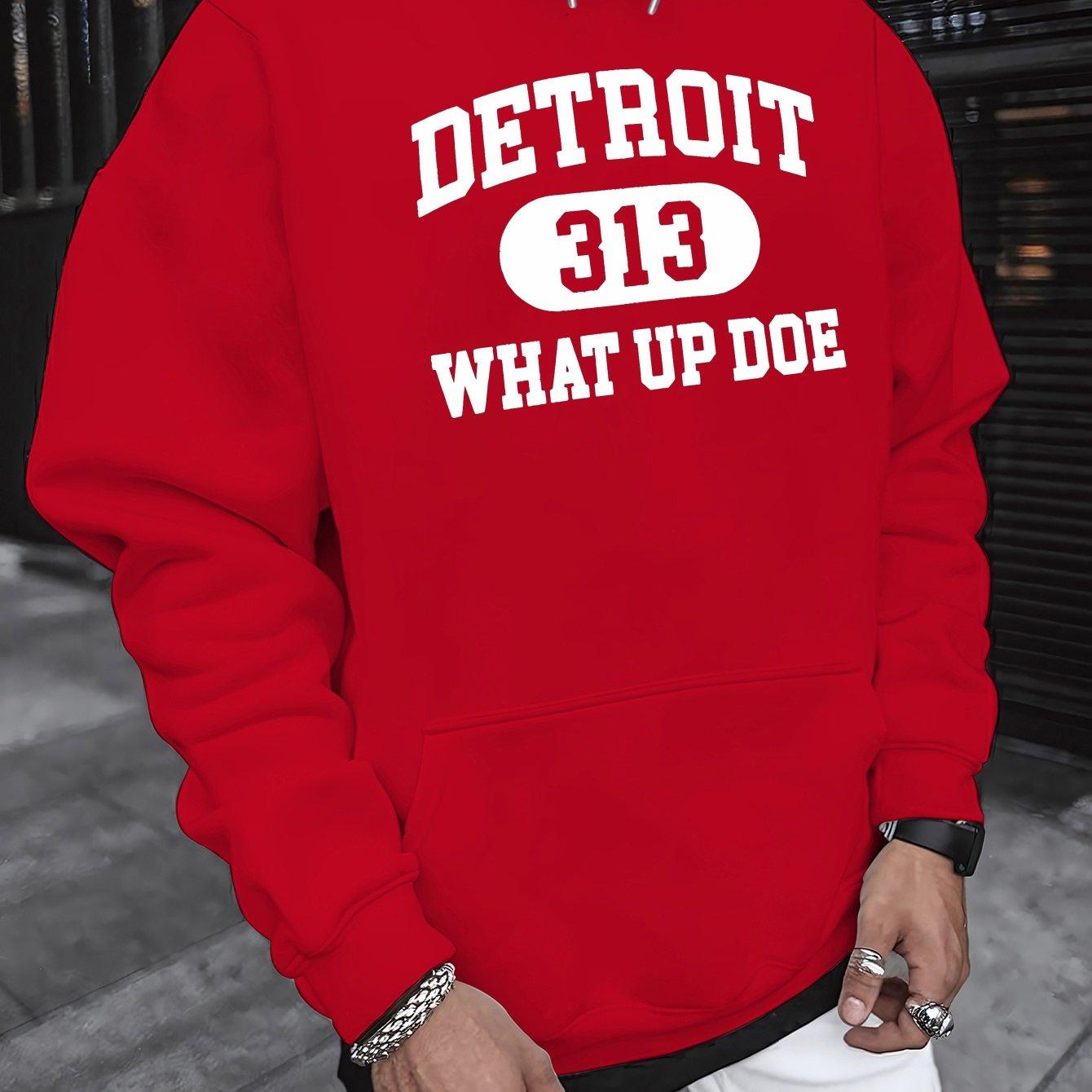 DETROIT 313 ЧТО ДЕЛАЕШЬ Мужская толстовка с капюшоном - Повседневная с длинным рукавом, Пуловер с принтом для осени и зимы, свободные толстовки S
DETROIT 313 ЧТО ДЕЛАЕШЬ Мужская толстовка с капюшоном - Повседневная с длинным рукавом, Пуловер с принтом для осени и зимы, свободные толстовки S