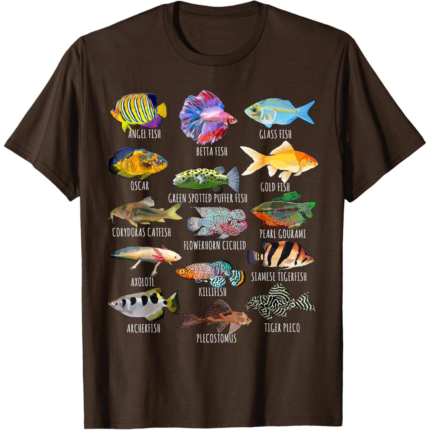 Fishkeeping Fish Species Biology Types of Aquarium Fish TShirt 4XL
Fishkeeping Fish Species Biology Types of Aquarium Fish TShirt 4XL