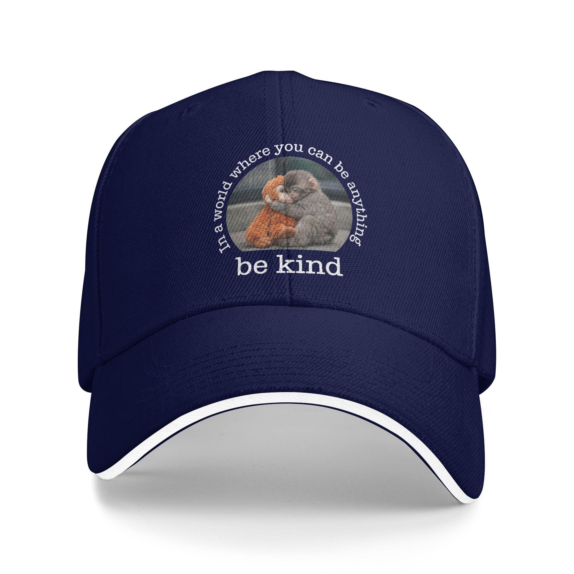 Monkey Punch in the World Where You can be Anything Be Kind Sun Baseball Cap Summer Men Trucker Hat Retro Outdoor Baseball Caps One Size темно-синього кольору
Monkey Punch in the World Where You can be Anything Be Kind Sun Baseball Cap Summer Men Trucker Hat Retro Outdoor Baseball Caps One Size темно-синього кольору