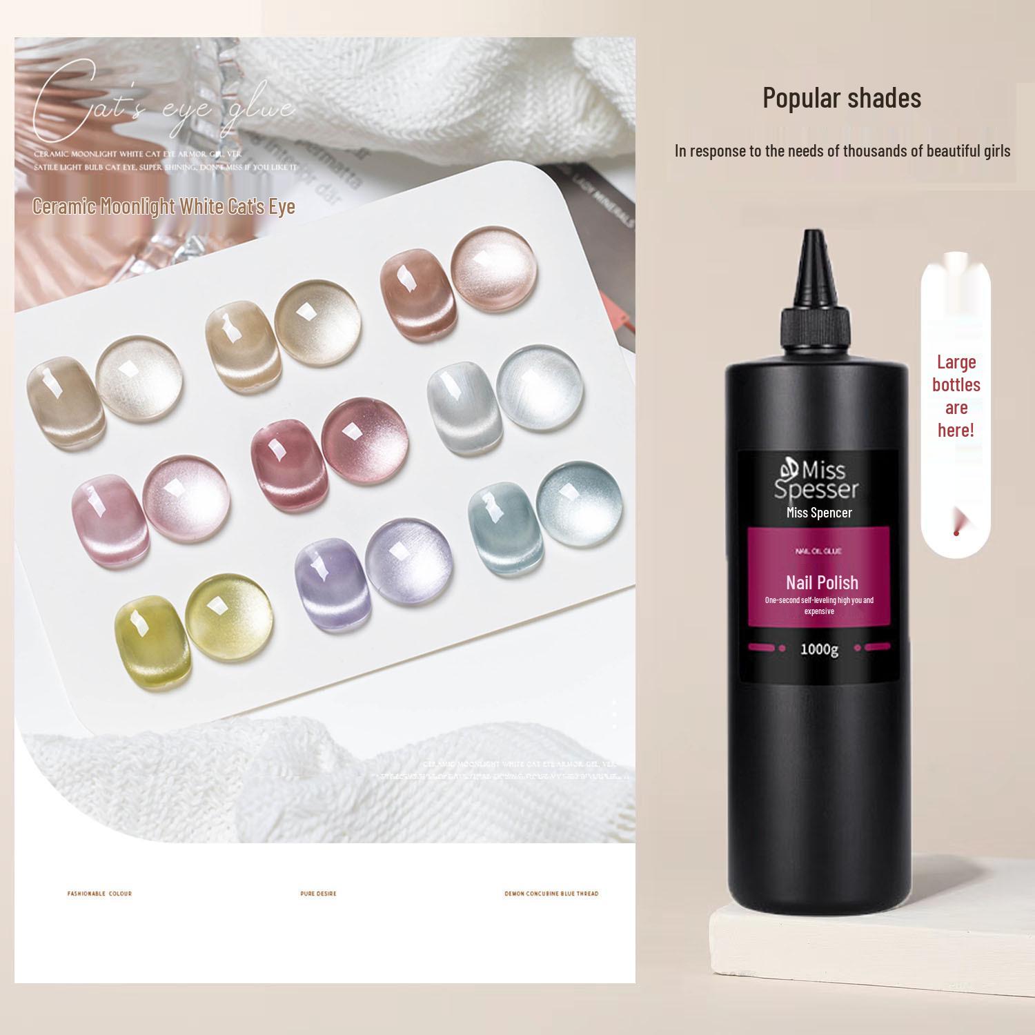 Moonlight White Cat Eye Gel Nail Polish - Ice Transparent Glass Bead, 2025 Collection
Moonlight White Cat Eye Gel Nail Polish - Ice Transparent Glass Bead, 2025 Collection