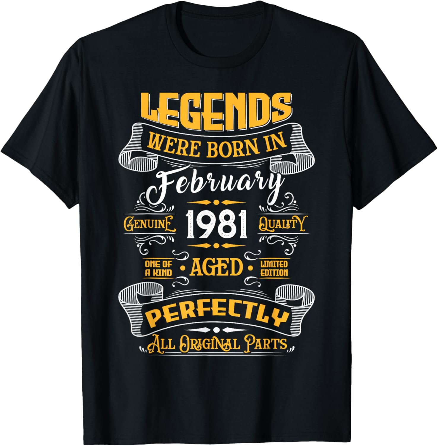Legend February 1981 Vintage 45th Birthday Tees Made in 1981 TShirt Vintage Clothes Tops Graphic T Shirts Camisas Streetwear S
Legend February 1981 Vintage 45th Birthday Tees Made in 1981 TShirt Vintage Clothes Tops Graphic T Shirts Camisas Streetwear S