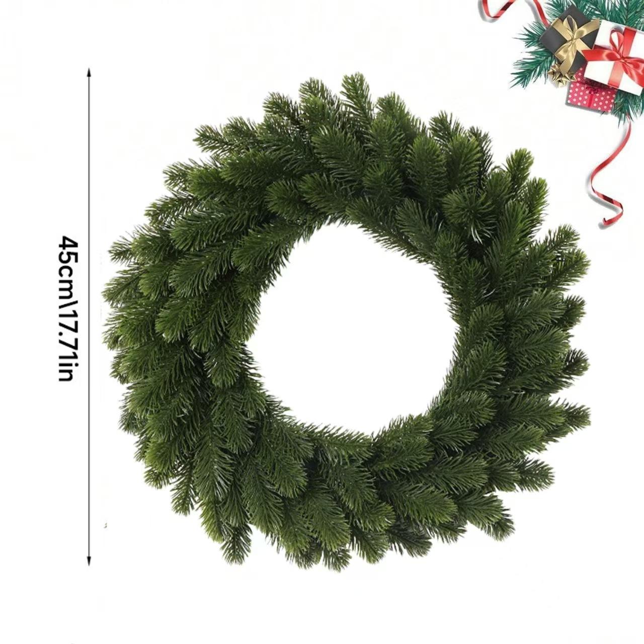 1pc Elegant Artificial Wreath with Lush Green Foliage Heavy-Duty Plastic Indoor/Outdoor Christmas Door Hanging Table Centerpiece
1pc Elegant Artificial Wreath with Lush Green Foliage Heavy-Duty Plastic Indoor/Outdoor Christmas Door Hanging Table Centerpiece