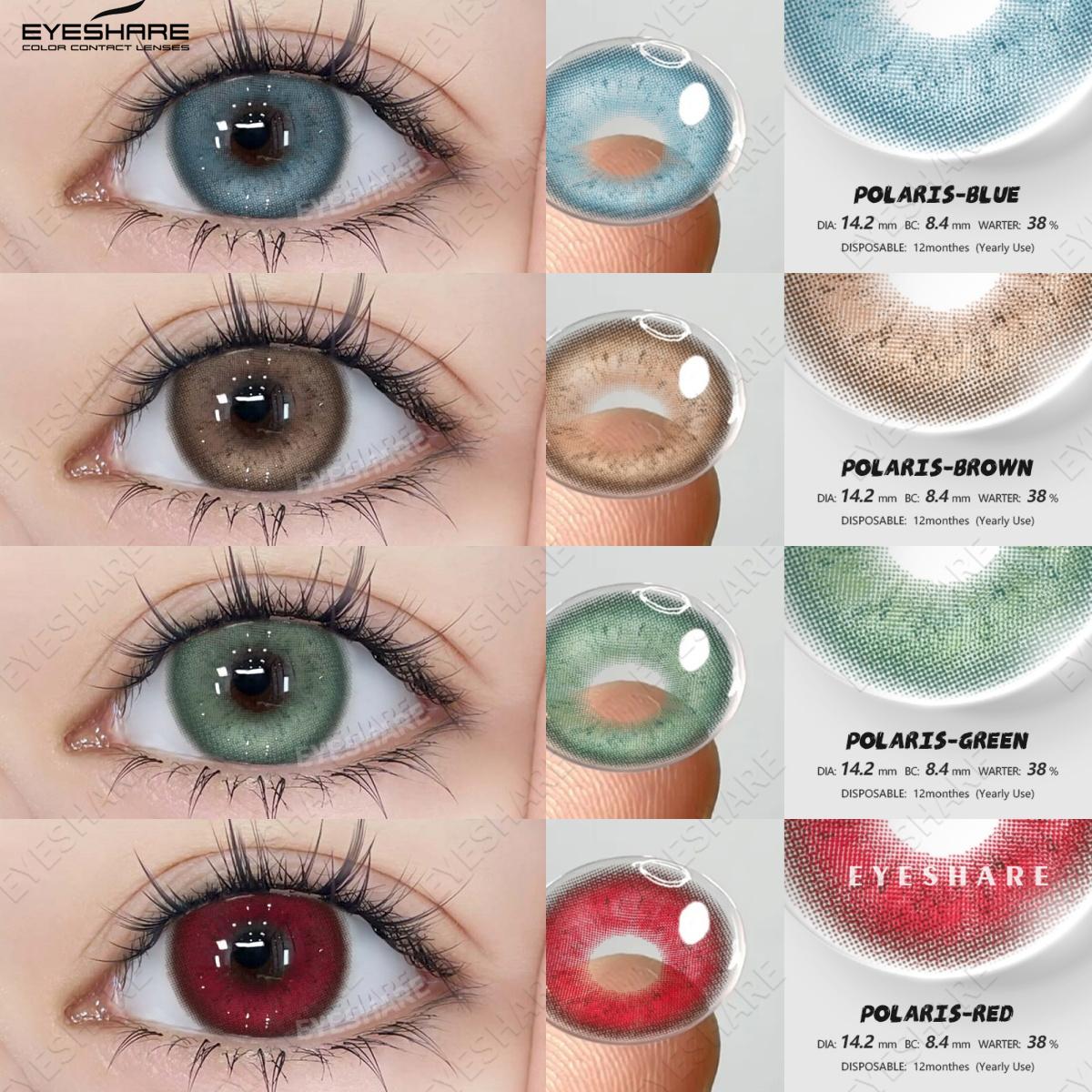 EYESHARE 2Pcs Цветные контактные линзы Натуральные синие линзы Красные модные контактные линзы Годовые контактные линзы Косметика для макияжа глаз Цветные линзы
EYESHARE 2Pcs Цветные контактные линзы Натуральные синие линзы Красные модные контактные линзы Годовые контактные линзы Косметика для макияжа глаз Цветные линзы