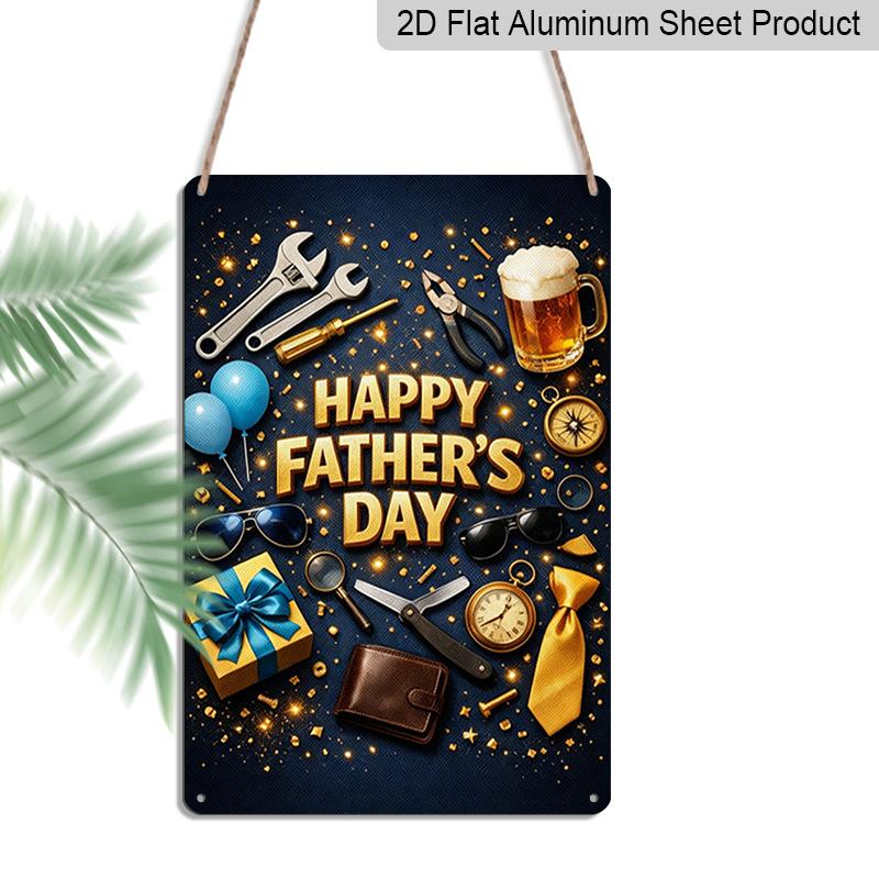 2D Flat, 1pc Festive Gentleman s Accessories Father s Day Metal Wall Art Sign Happy Father s Day - 8*12 Inch Aluminium Rustic Home Decor, Luxurious 20*30cm
2D Flat, 1pc Festive Gentleman s Accessories Father s Day Metal Wall Art Sign Happy Father s Day - 8*12 Inch Aluminium Rustic Home Decor, Luxurious 20*30cm