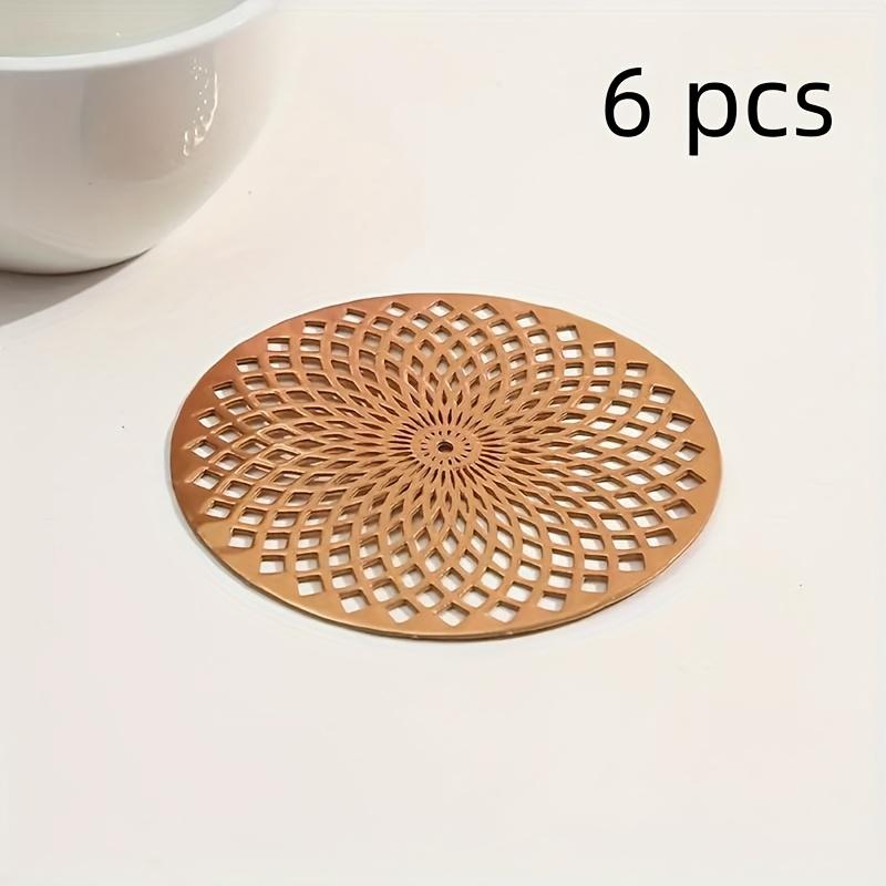 Rose Golden Fashion Hollow-Out Coasters, Stylish Table and Coffee Table Companions, Heat-Resistant and Anti-Scald
Rose Golden Fashion Hollow-Out Coasters, Stylish Table and Coffee Table Companions, Heat-Resistant and Anti-Scald