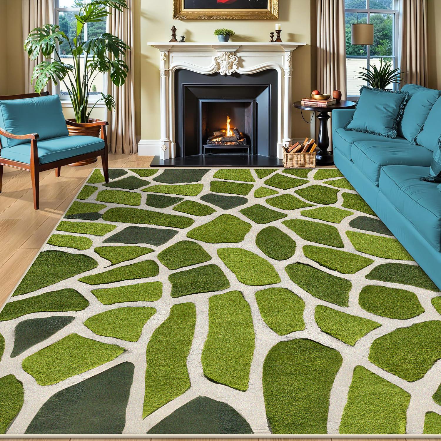 High-end Retro Green Carpet Living RoomTea Table Rugs Abstract Home Bedroom Decoration Anti-slip Washable Customizable Floor Mat 60x90cm
High-end Retro Green Carpet Living RoomTea Table Rugs Abstract Home Bedroom Decoration Anti-slip Washable Customizable Floor Mat 60x90cm