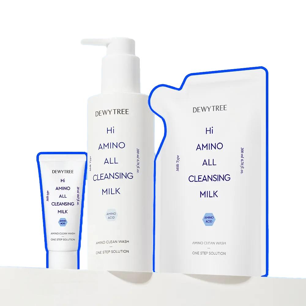 DEWYTREE Hi Amino All Cleansing Milk Set (200 ml + Refill 200 ml + 20 ml)
DEWYTREE Hi Amino All Cleansing Milk Set (200 ml + Refill 200 ml + 20 ml)