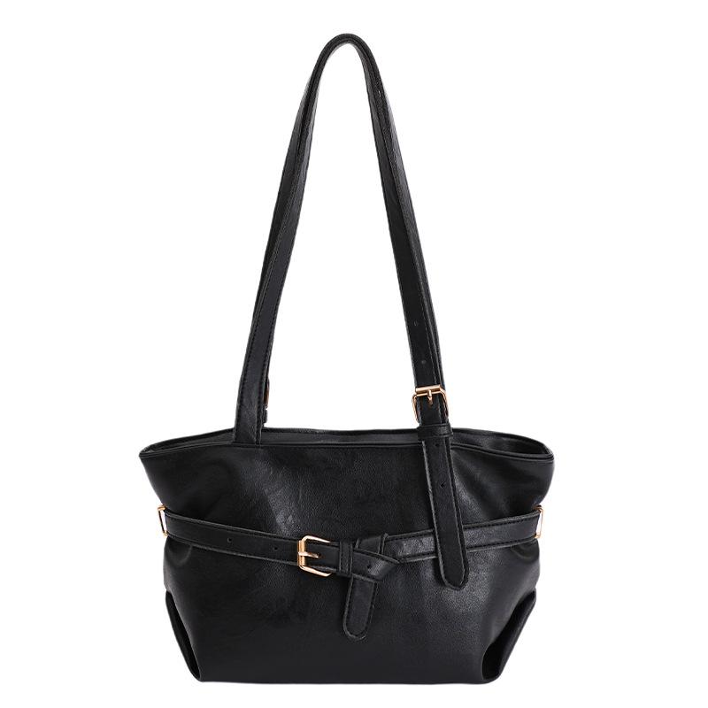 Large-capacity simple commuter tote bag women s new trendy light luxury shoulder bag temperament casual underarm bag чорний
Large-capacity simple commuter tote bag women s new trendy light luxury shoulder bag temperament casual underarm bag чорний