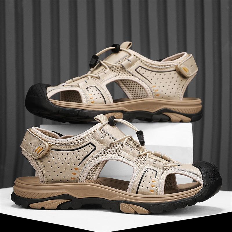 Summer new men s sports fashion outdoor bag head leather Velcro breathable beach youth foot sandals 38
Summer new men s sports fashion outdoor bag head leather Velcro breathable beach youth foot sandals 38