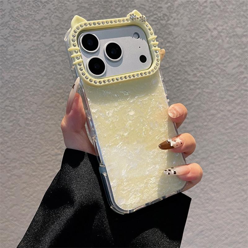 Colorful Cat Ear Shell Texture Case for iPhone 16 Pro Max - Flash Diamond Lens 14/15/17 17 Pro Max (no package)
Colorful Cat Ear Shell Texture Case for iPhone 16 Pro Max - Flash Diamond Lens 14/15/17 17 Pro Max (no package)