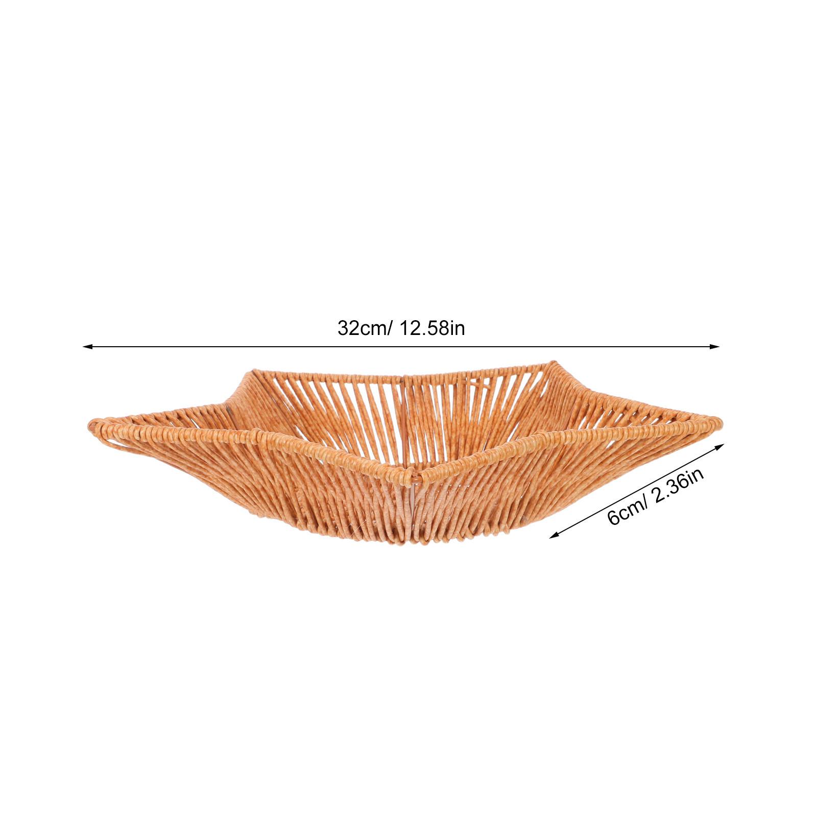Imitation Rattan Snack Basket Star Shape Large Capacity Woven Tray Food Serving Basket for Kitchen Fruit Candy Vegetables бежевый
Imitation Rattan Snack Basket Star Shape Large Capacity Woven Tray Food Serving Basket for Kitchen Fruit Candy Vegetables бежевый