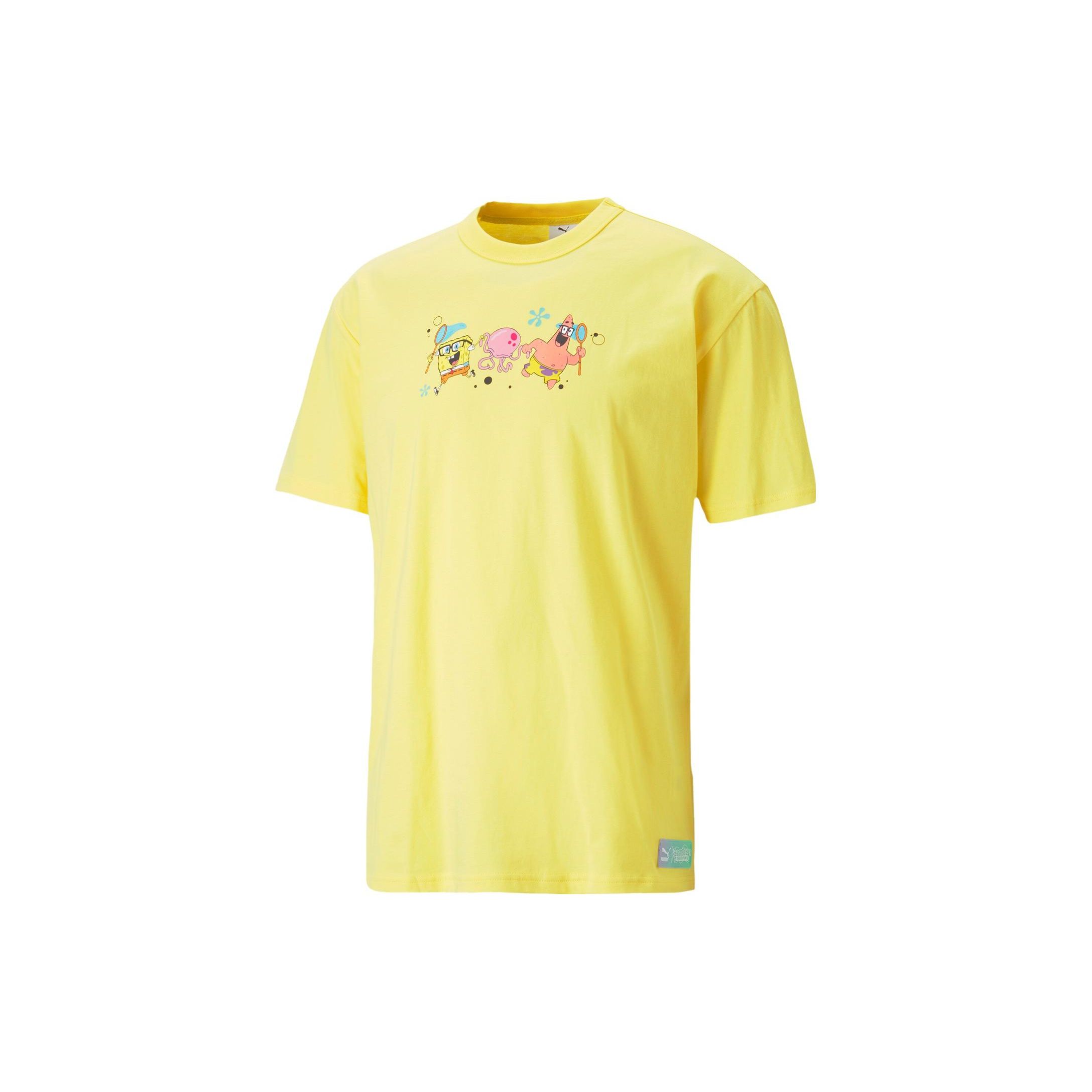 Футболка Puma SpongeBob SquarePants с графическим принтом и круглым вырезом, топы унисекс, ярко-желтый 620691-60
Футболка Puma SpongeBob SquarePants с графическим принтом и круглым вырезом, топы унисекс, ярко-желтый 620691-60