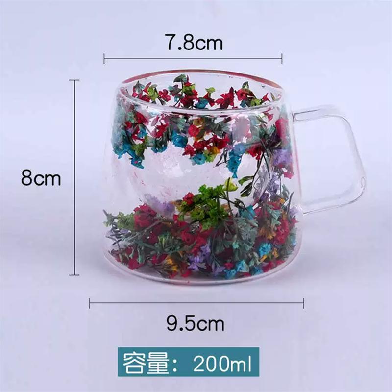 200 мл Кружки для кофе из двойного стекла Прозрачные термостойкие чашки для чая с ручкой с сухоцветами Чашки для молока, чая, кофе, с цветами 200ml
200 мл Кружки для кофе из двойного стекла Прозрачные термостойкие чашки для чая с ручкой с сухоцветами Чашки для молока, чая, кофе, с цветами 200ml