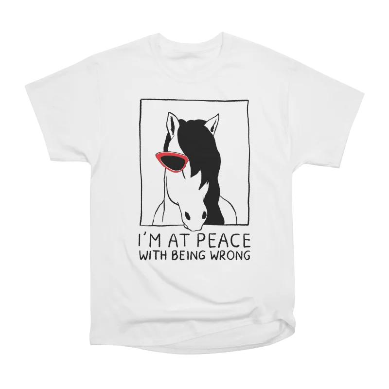 Men Casual Shirts Short Sleeves I M AT PEACE WITH BEING WRONG Tees Oversized T-shirts XXXL білий
Men Casual Shirts Short Sleeves I M AT PEACE WITH BEING WRONG Tees Oversized T-shirts XXXL білий