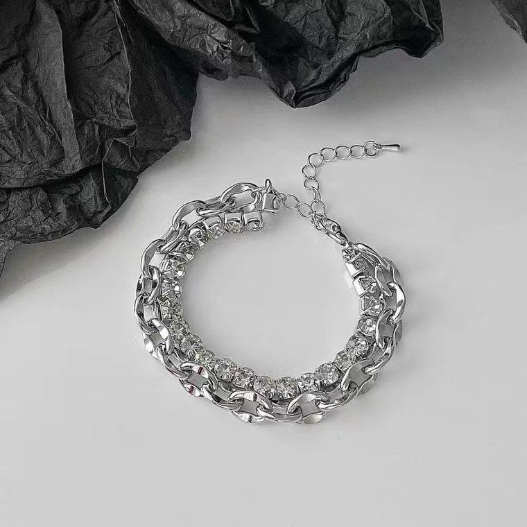 Stainless Steel Double Layer Zircon Bracelet for Women Hiphop Fine Jewelry Minimalist Accessories
Stainless Steel Double Layer Zircon Bracelet for Women Hiphop Fine Jewelry Minimalist Accessories