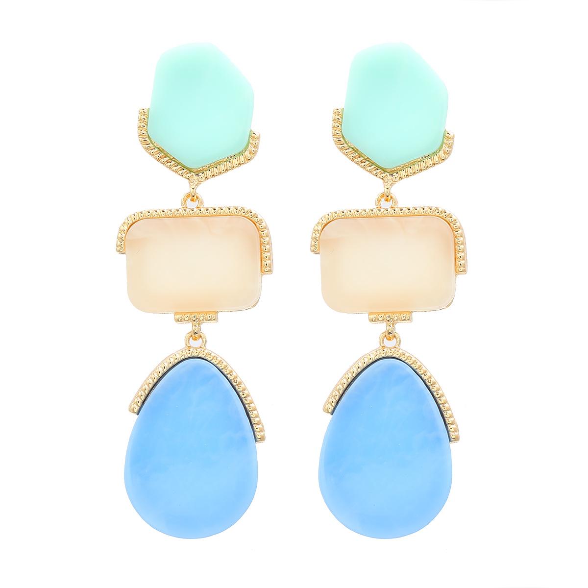 Новые серьги ярких цветов, преувеличенные женские многослойные серьги с блокировкой цвета, длинные серьги в богемном стиле 8.4*2.7cm лаванда синий
Новые серьги ярких цветов, преувеличенные женские многослойные серьги с блокировкой цвета, длинные серьги в богемном стиле 8.4*2.7cm лаванда синий