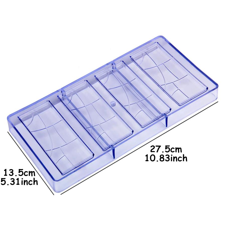 4-Hole Grain Styles Transparent Plastic Chocolate Molds DIY Candy Making Decoration Tools Household Kitchen Baking Accessories
4-Hole Grain Styles Transparent Plastic Chocolate Molds DIY Candy Making Decoration Tools Household Kitchen Baking Accessories