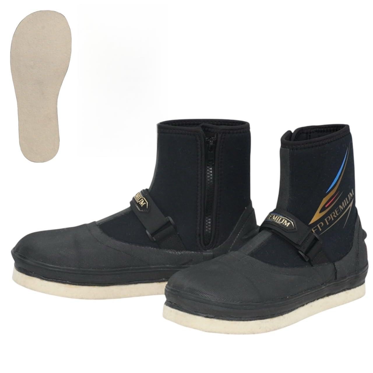 Ботинки для забродной рыбалки Ayu Tabi с подошвой из войлока для рыбалки на открытом воздухе на аю и в ручье, ФИНАЛЬНОЕ СОВЕРШЕНСТВО, Японская обувь и вес X SELL (Средний Круглый) Рыбалка, чёрный