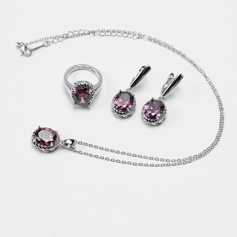 Популярные украшения из циркона, не тускнеющие, модный набор украшений, высококлассный набор из трех предметов
Популярные украшения из циркона, не тускнеющие, модный набор украшений, высококлассный набор из трех предметов