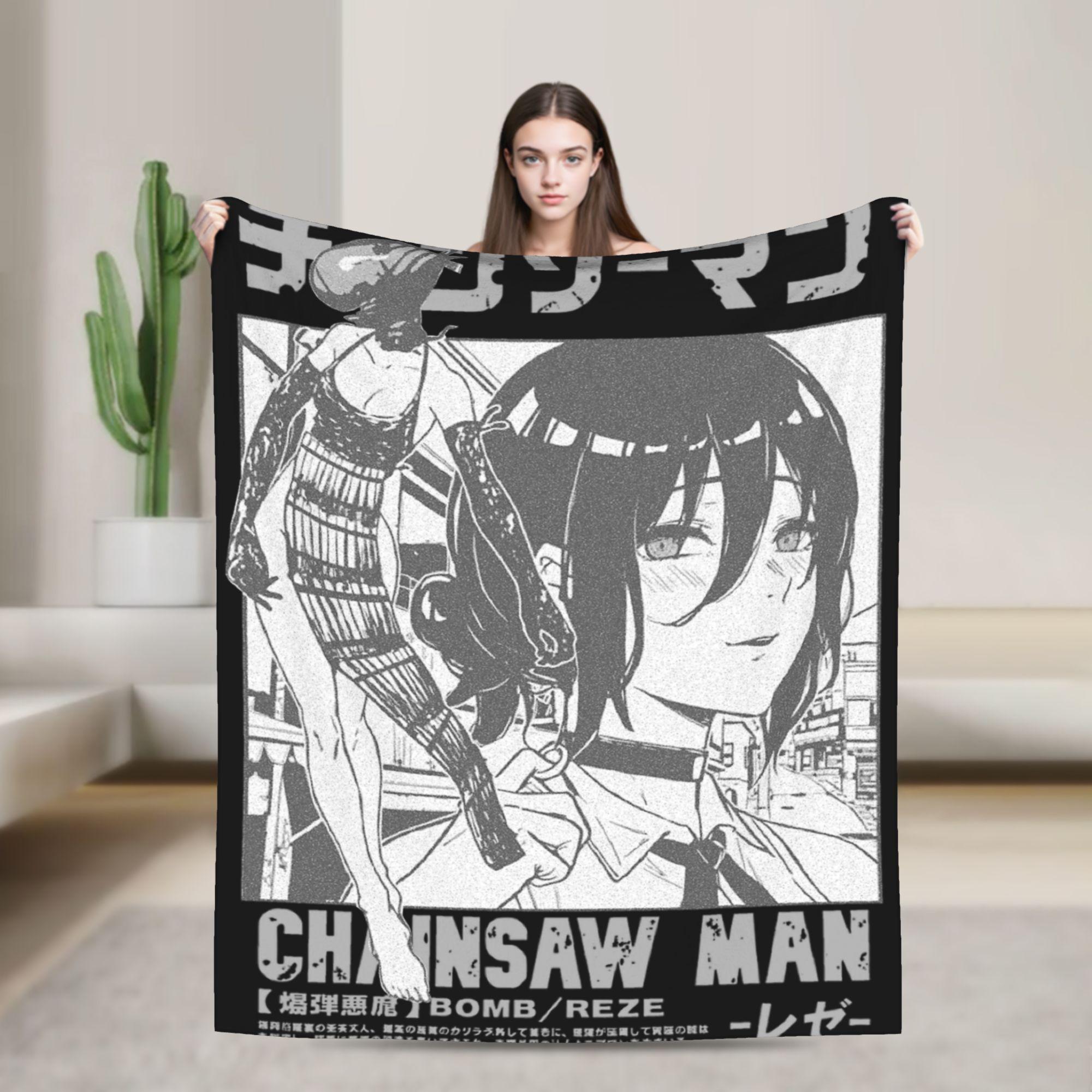 BOOM Chainsaw Man Reze Blanket Fleece Print Portable Super Soft Throw Blanket for Home Couch Bedspread 100x150cm
BOOM Chainsaw Man Reze Blanket Fleece Print Portable Super Soft Throw Blanket for Home Couch Bedspread 100x150cm