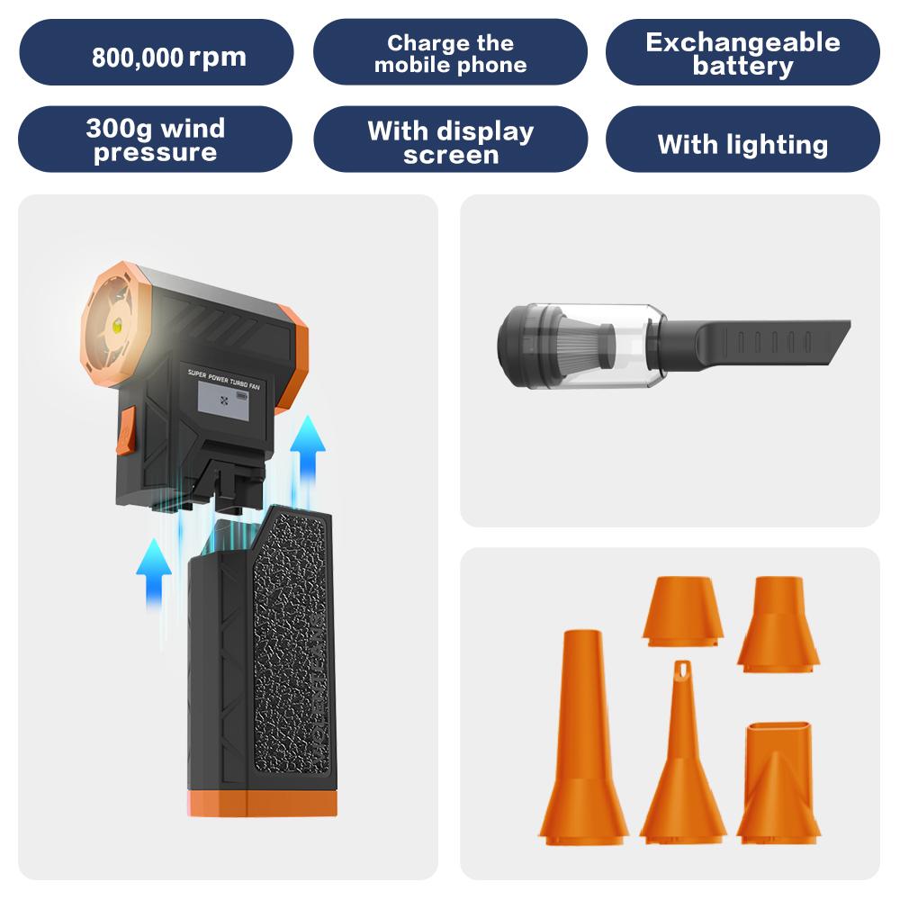 Съемный аккумулятор Мощный вентилятор 800000 об/мин Мощная воздуходувка Бесщеточный мини-турбовентилятор Сменный аккумулятор Электрическая сушилка
Съемный аккумулятор Мощный вентилятор 800000 об/мин Мощная воздуходувка Бесщеточный мини-турбовентилятор Сменный аккумулятор Электрическая сушилка