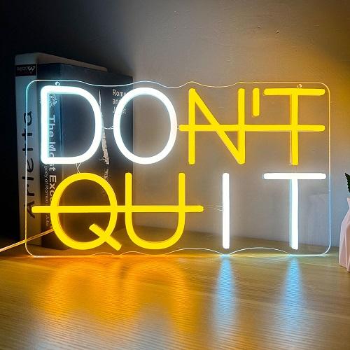 Don t QUIT Neon Sign - Motivational LED Wall Art for Gym Office Home Decor - USB Powered Inspirational Gift Fitness Enthusiasts
Don t QUIT Neon Sign - Motivational LED Wall Art for Gym Office Home Decor - USB Powered Inspirational Gift Fitness Enthusiasts